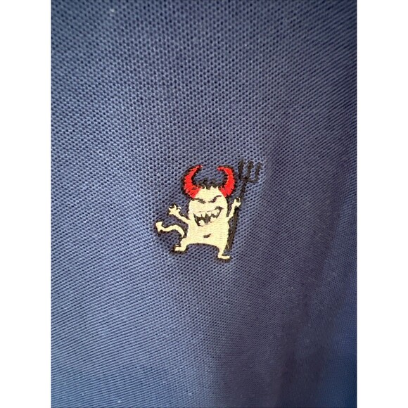 Robert Graham Blue Polo Embroidered Devil Shirt Size XL‎ Classic Fit - Picture 2 of 7
